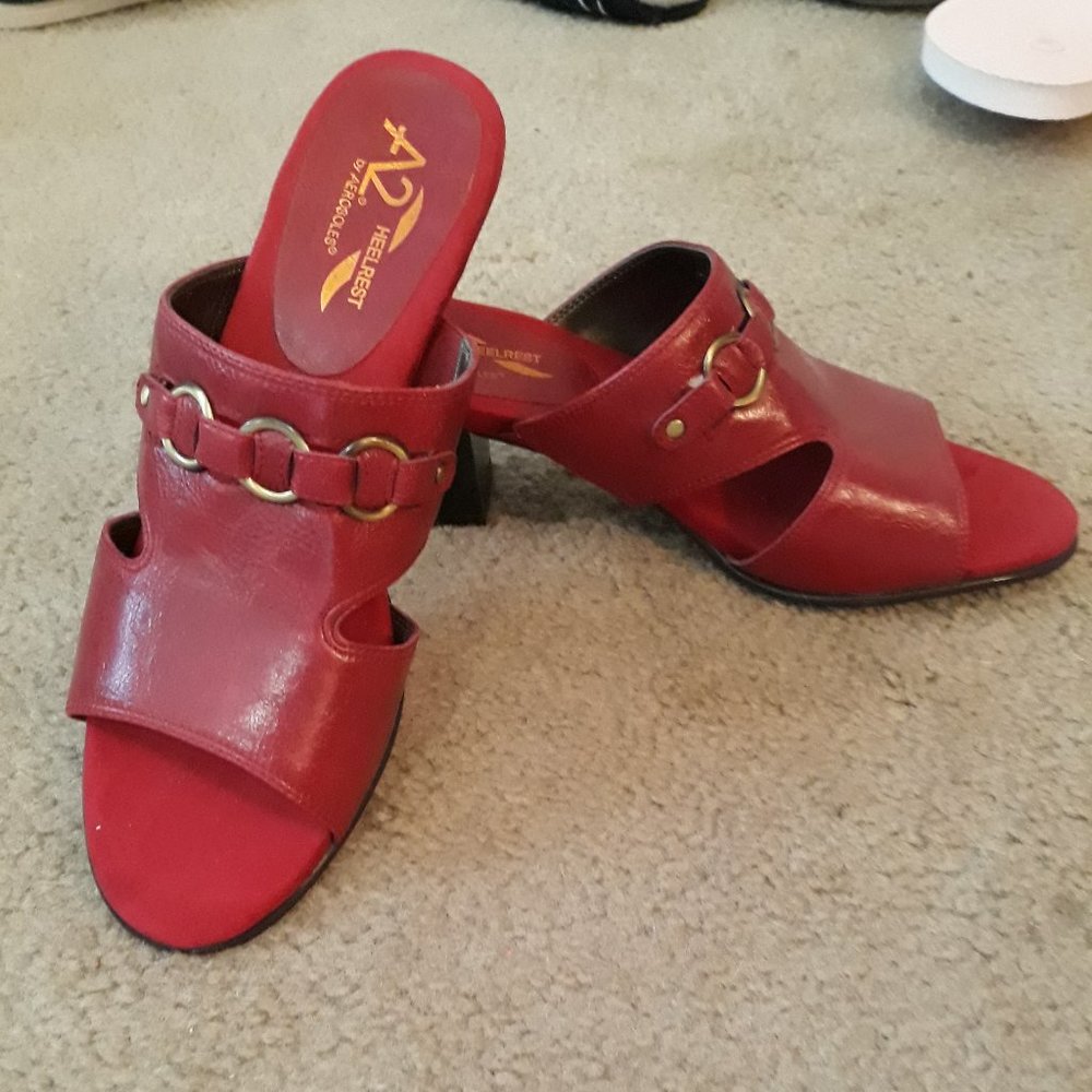 Aerosoles A2 Heelrest Deep Red Slip-Ons